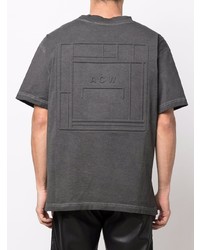 dunkelgraues T-Shirt mit einem Rundhalsausschnitt von A-Cold-Wall*