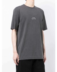 dunkelgraues T-Shirt mit einem Rundhalsausschnitt von Stampd