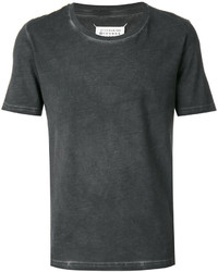 dunkelgraues T-Shirt mit einem Rundhalsausschnitt von Maison Margiela