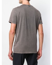 dunkelgraues T-Shirt mit einem Rundhalsausschnitt von Bottega Veneta