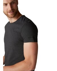 dunkelgraues T-Shirt mit einem Rundhalsausschnitt von Marc O'Polo