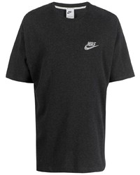 dunkelgraues T-Shirt mit einem Rundhalsausschnitt von Nike