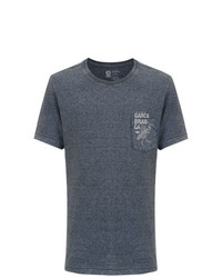 dunkelgraues T-Shirt mit einem Rundhalsausschnitt von OSKLEN