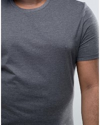 dunkelgraues T-Shirt mit einem Rundhalsausschnitt von Asos