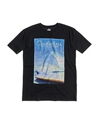 dunkelgraues T-Shirt mit einem Rundhalsausschnitt von Quiksilver