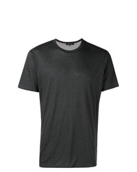 dunkelgraues T-Shirt mit einem Rundhalsausschnitt von rag & bone