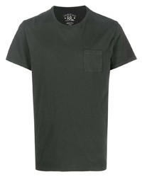 dunkelgraues T-Shirt mit einem Rundhalsausschnitt von Ralph Lauren RRL