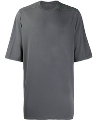 dunkelgraues T-Shirt mit einem Rundhalsausschnitt von Rick Owens DRKSHDW