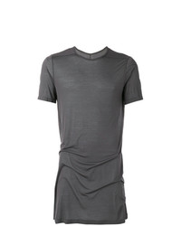 dunkelgraues T-Shirt mit einem Rundhalsausschnitt von Rick Owens DRKSHDW