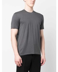 dunkelgraues T-Shirt mit einem Rundhalsausschnitt von Tom Ford