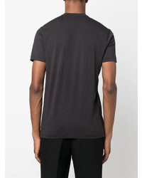 dunkelgraues T-Shirt mit einem Rundhalsausschnitt von Tom Ford