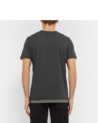 dunkelgraues T-Shirt mit einem Rundhalsausschnitt von Reigning Champ