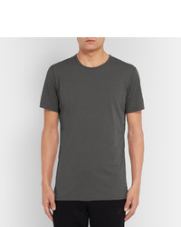 dunkelgraues T-Shirt mit einem Rundhalsausschnitt von Reigning Champ