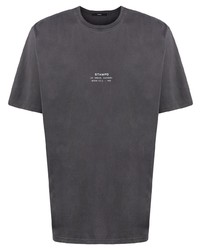 dunkelgraues T-Shirt mit einem Rundhalsausschnitt von Stampd