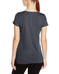 dunkelgraues T-Shirt mit einem Rundhalsausschnitt von Stedman Apparel