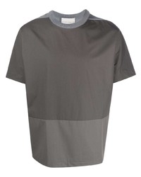dunkelgraues T-Shirt mit einem Rundhalsausschnitt von Stephan Schneider