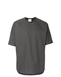 dunkelgraues T-Shirt mit einem Rundhalsausschnitt von Stephan Schneider