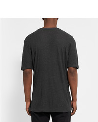 dunkelgraues T-Shirt mit einem Rundhalsausschnitt von Alexander Wang