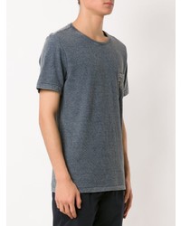 dunkelgraues T-Shirt mit einem Rundhalsausschnitt von OSKLEN
