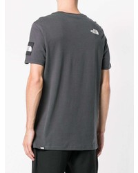 dunkelgraues T-Shirt mit einem Rundhalsausschnitt von The North Face