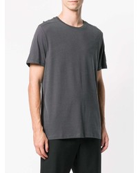 dunkelgraues T-Shirt mit einem Rundhalsausschnitt von The North Face