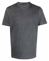 dunkelgraues T-Shirt mit einem Rundhalsausschnitt von Theory