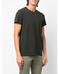 dunkelgraues T-Shirt mit einem Rundhalsausschnitt von Ralph Lauren RRL