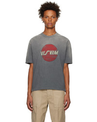 dunkelgraues T-Shirt mit einem Rundhalsausschnitt von VISVIM