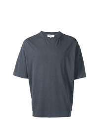 dunkelgraues T-Shirt mit einem Rundhalsausschnitt von YMC