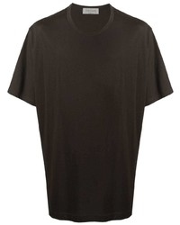 dunkelgraues T-Shirt mit einem Rundhalsausschnitt von Yohji Yamamoto