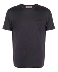 dunkelgraues T-Shirt mit einem Rundhalsausschnitt von Zadig & Voltaire