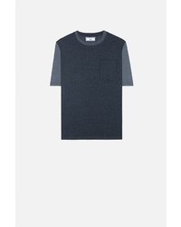 dunkelgraues T-shirt von AMI Alexandre Mattiussi