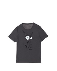 dunkelgraues T-shirt von BICHOBICHEJO