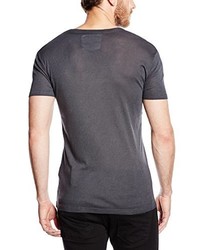 dunkelgraues T-shirt von Blaumax