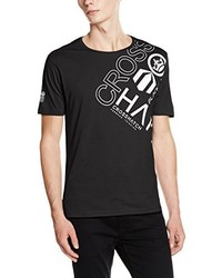dunkelgraues T-shirt von Crosshatch