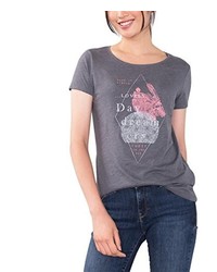 dunkelgraues T-shirt von edc by Esprit