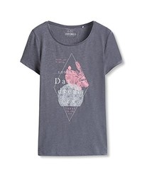 dunkelgraues T-shirt von edc by Esprit