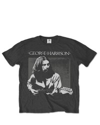 dunkelgraues T-shirt von George Harrison