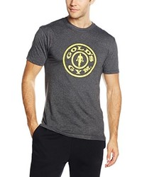 dunkelgraues T-shirt von Golds Gym