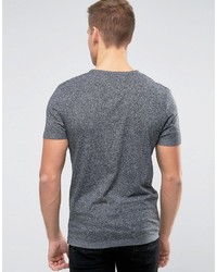 dunkelgraues T-shirt von Selected