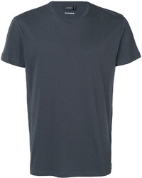 dunkelgraues T-shirt von Jil Sander