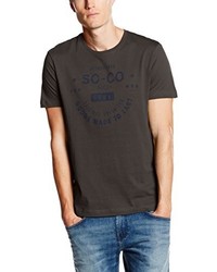dunkelgraues T-shirt von s.Oliver