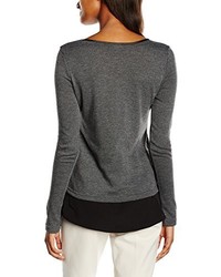 dunkelgraues T-shirt von Vero Moda