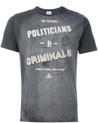 dunkelgraues T-shirt von Vivienne Westwood