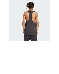 dunkelgraues Trägershirt von adidas Performance