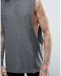 dunkelgraues Trägershirt von Asos