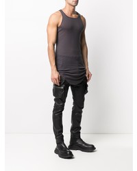 dunkelgraues Trägershirt von Rick Owens