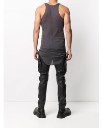 dunkelgraues Trägershirt von Rick Owens