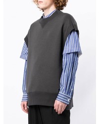 dunkelgraues Trägershirt von Sacai