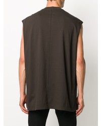 dunkelgraues Trägershirt von Rick Owens